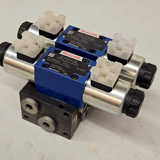 Rexroth 4WE 6 J62 suuntaventtiili 24V + Pohjalaatta