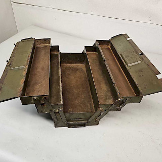 Työkalulaatikko, metallia, 5 lokeroa