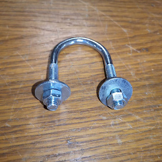 U-sanka Zn mutterit + aluslevyt DN25 M8 erä 50kpl