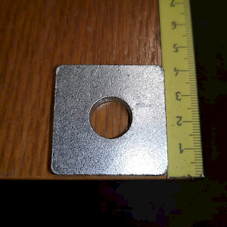 Neliölaatta kuumasinkitty M12 (14x40x6 mm) 100 kpl