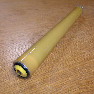 Kumilla päällystettyjä kuljetinrulla 540x50 mm