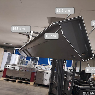 Tasopalkki pituus 4,65 metriä
