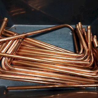 Kupariputki 15mm 45°