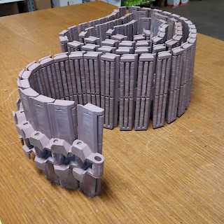 Kuljetinketju muovinen 2,9 metriä 185 mm