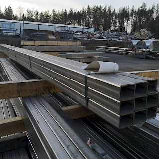 Ruostumaton Ferrit Putki 80 x 60 x 4 mm