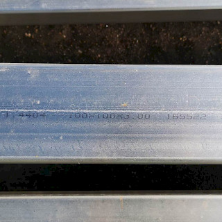 Ruostumaton 1.4404 / AISI 316L Putki 100 x 100 x 3 mm