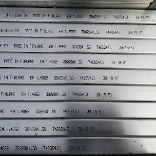 Ruostumaton Duplex Putki 30 x 20 x 1,5 mm