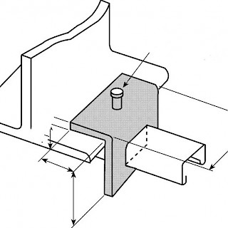 Unistrut kiskonkiinnike