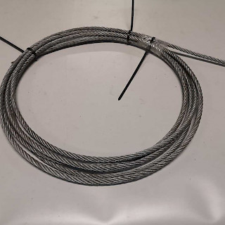 Sinkitty teräsvaijeri 12 mm 9 metriä