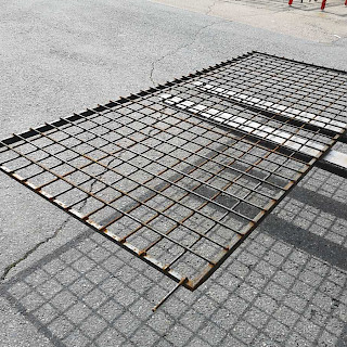 Hitsattu verkko Musta teräs 90x90x10mm 1340x3000mm