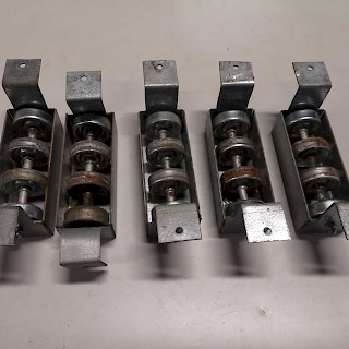 Kuljettimen pyörät laakeroitu Ulkomitat 150x60x90 mm