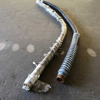 Betoninpumppausletku 3,5 metriä