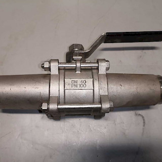 Palloventtiili DN40 PN100 ss316