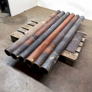 Tela / teräs putki 1700x115 mm muovipäällysteinen 4mm