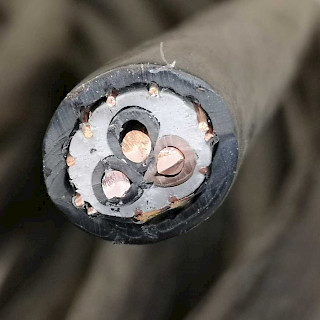 Sähkökaapeli / maakaapeli 3x6mm2 + G 27 metriä