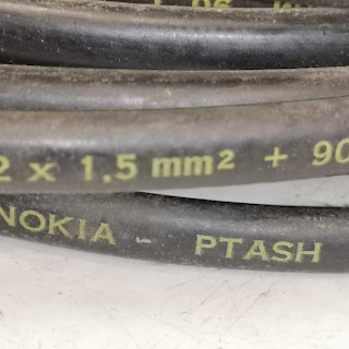 Sähkökaapeli / kumikaapeli 2x1,5mm2 14 metriä