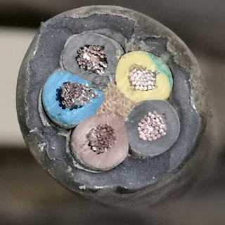 Sähkökaapeli / kumikaapeli 5x2,5mm2 48 metriä