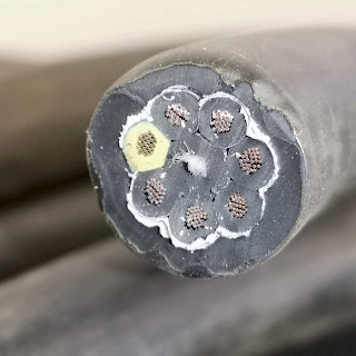 Sähkökaapeli / kumikaapeli 7x1,5mm2 26 metriä